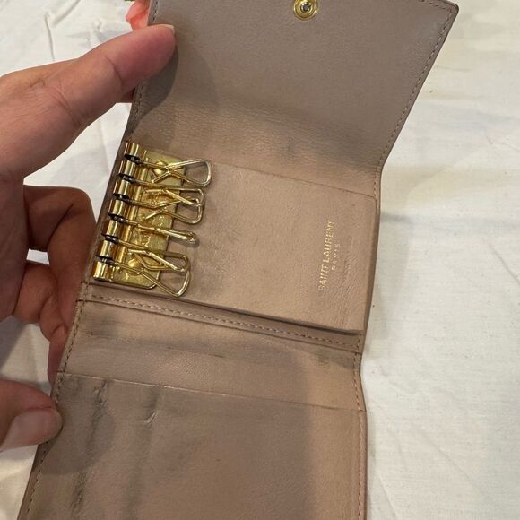 Yves Saint Laurent Taupe Card Holder - Picture 9 of 16